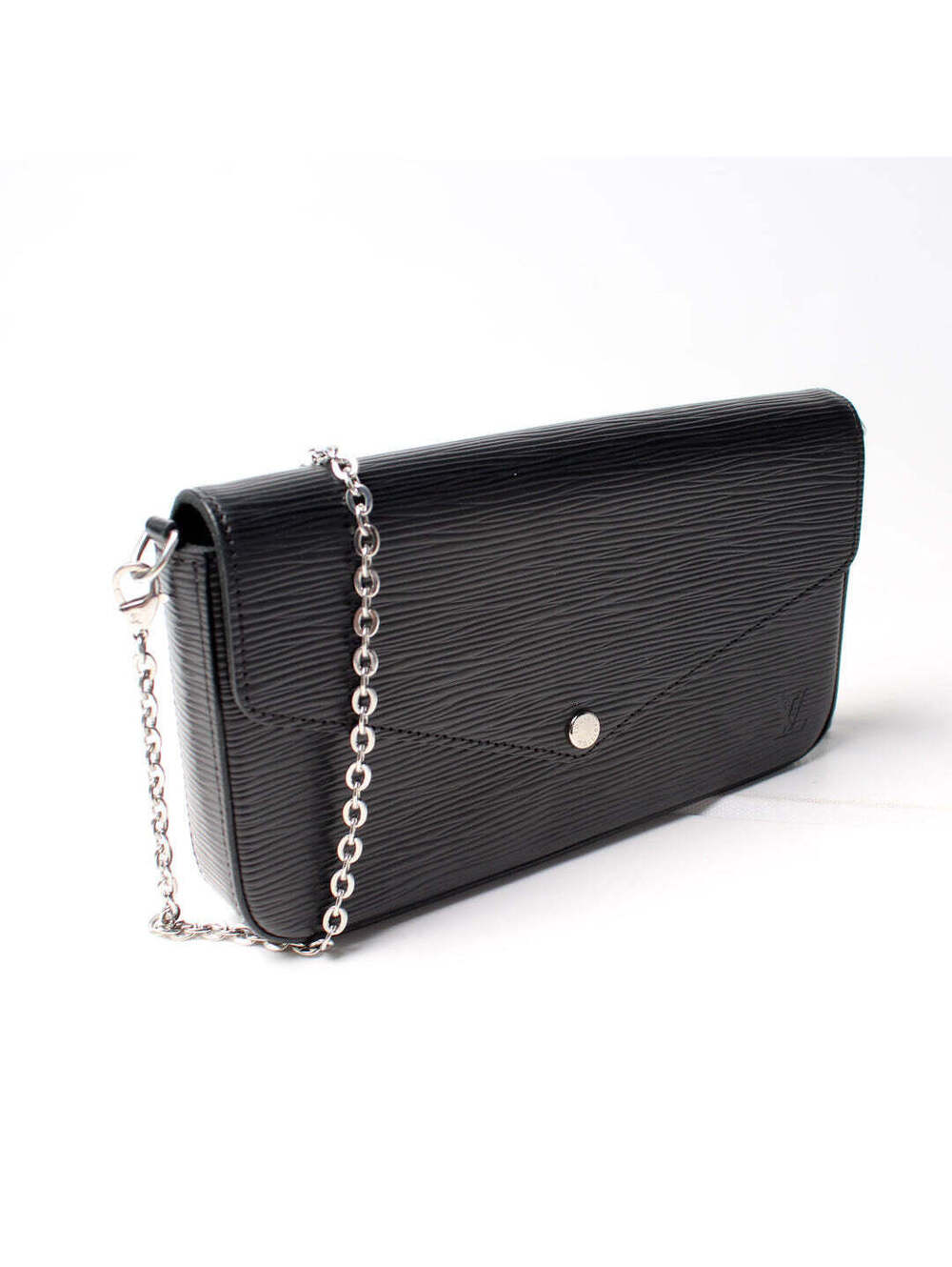 LOUIS VUITTON LV Pochette Félicie in Black,EPI leather